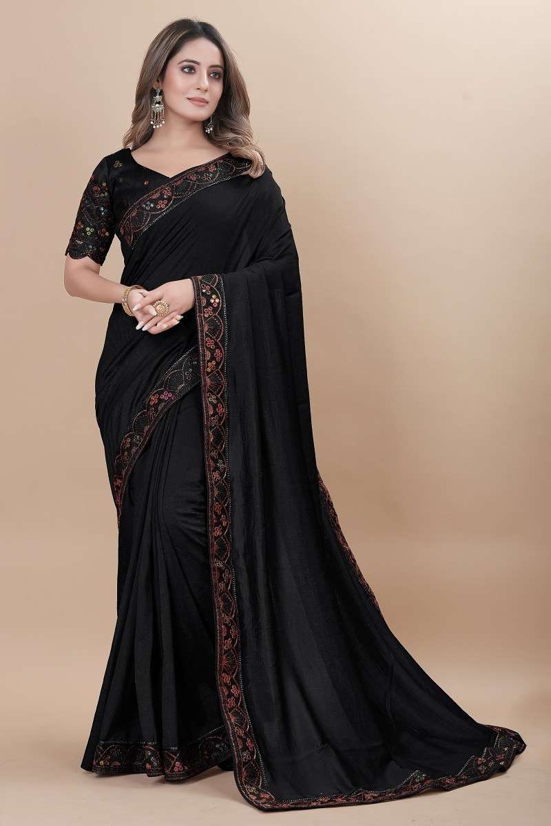 Zili Hit 20 Fancy Wear Vichitra Silk Saree Wholesale catalog