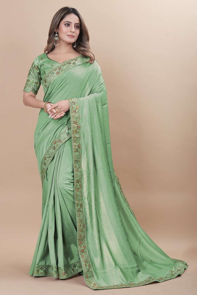 Zili Hit 20 Fancy Wear Vichitra Silk Saree Wholesale catalog