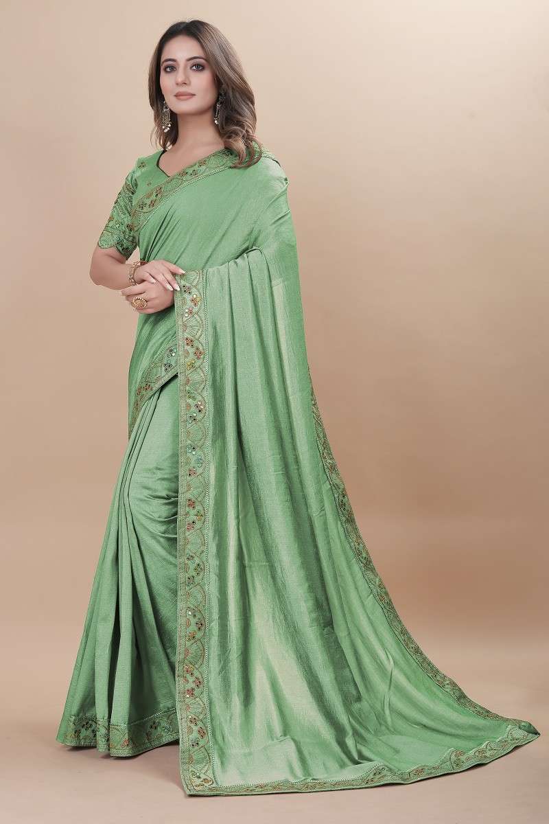 Zili Hit 20 Fancy Wear Vichitra Silk Saree Wholesale catalog