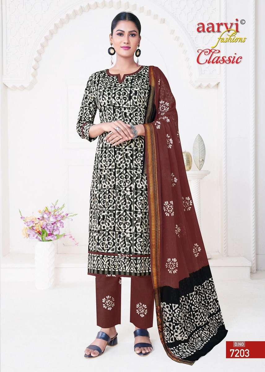 Aarvi Fashion Classic Vol-5 – Kurti Pant With Dupatta -Wholesale Catalog