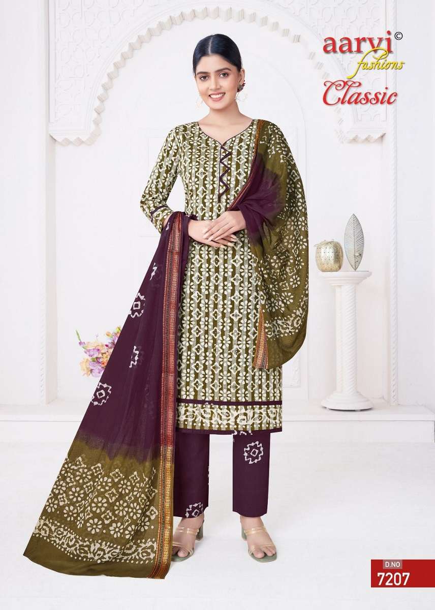 Aarvi Fashion Classic Vol-5 – Kurti Pant With Dupatta -Wholesale Catalog