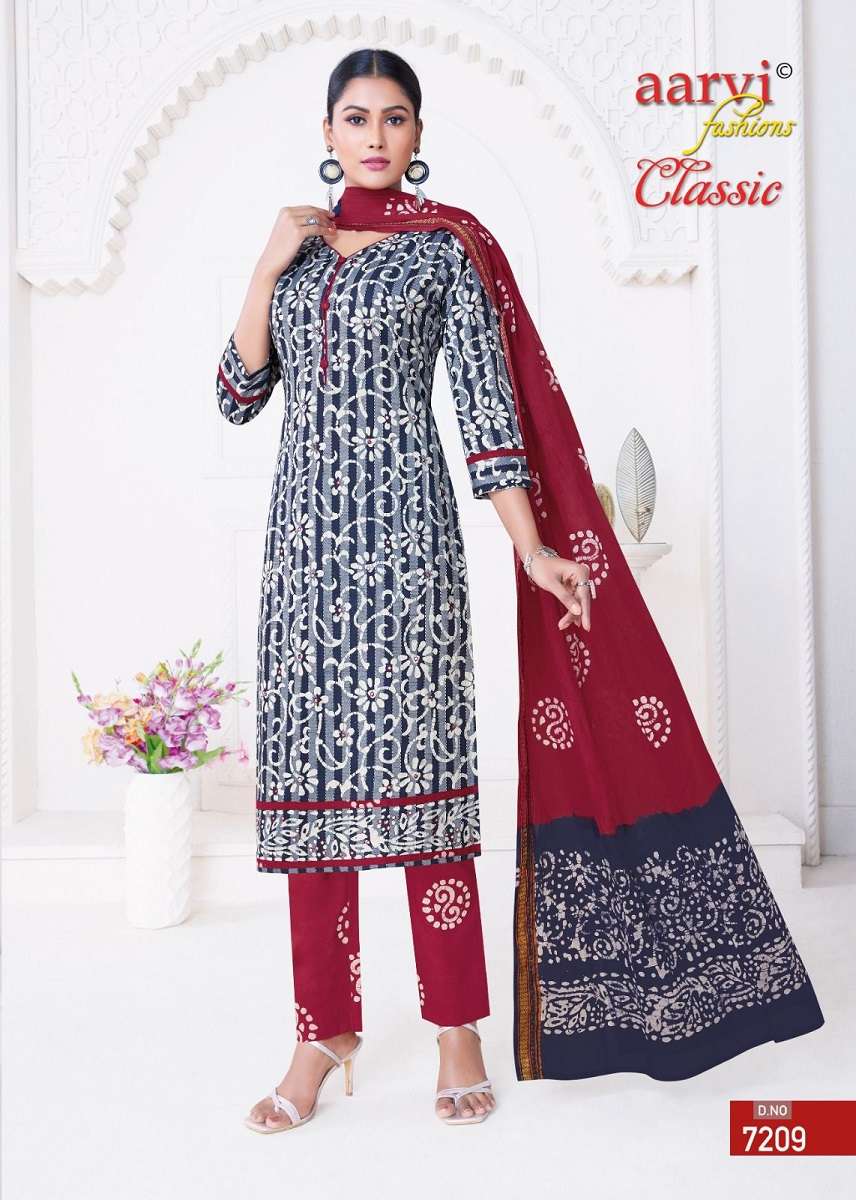 Aarvi Fashion Classic Vol-5 – Kurti Pant With Dupatta -Wholesale Catalog