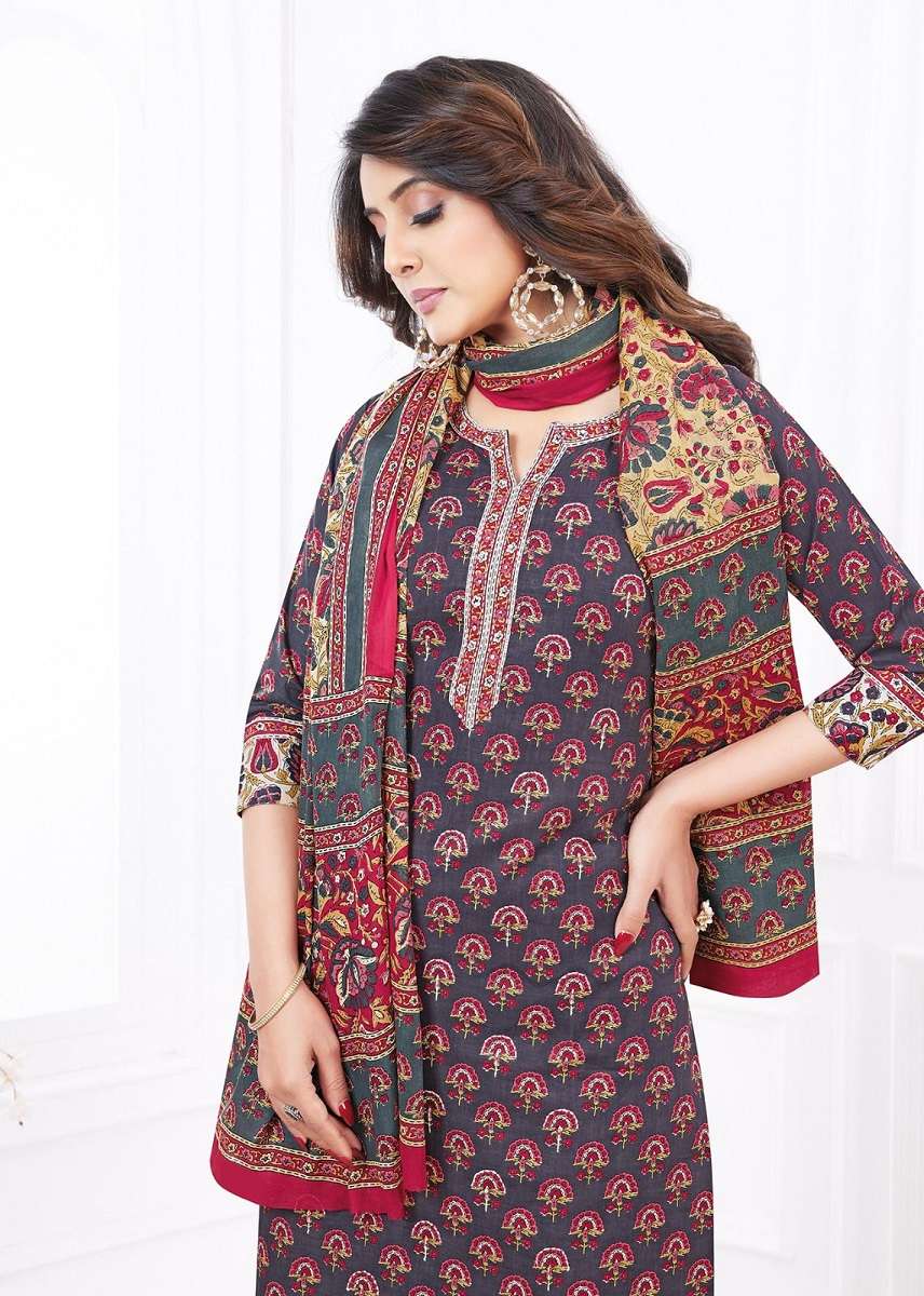 Aarvi Kalamkari Vol-1- Kurti Pant With Dupatta -Wholesale Catalog