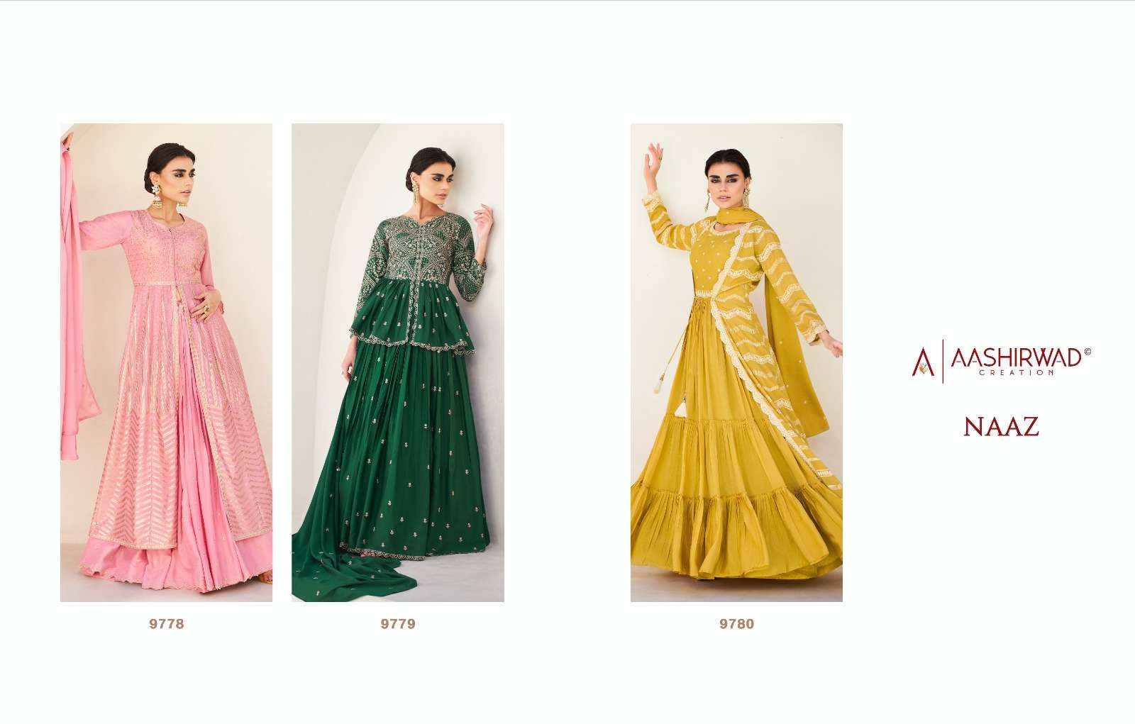AASHIRWAD CREATION NAAZ Salwar Kameez Wholesale catalog
