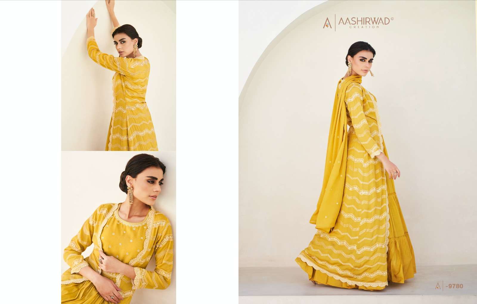 AASHIRWAD CREATION NAAZ Salwar Kameez Wholesale catalog