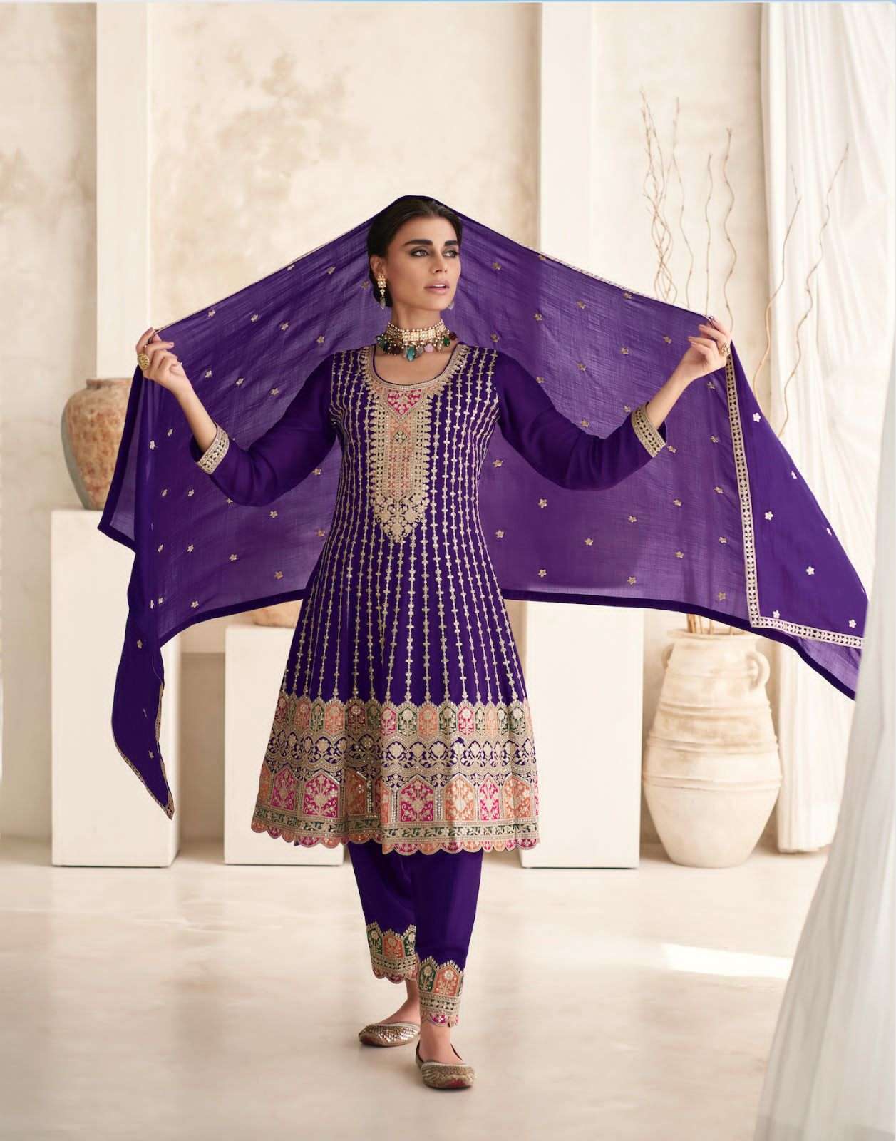AASHIRWAD CREATION ROMANI Salwar kameez Wholesale catalog