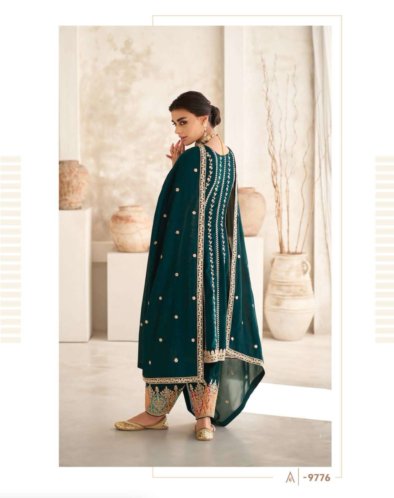 AASHIRWAD CREATION ROMANI Salwar kameez Wholesale catalog