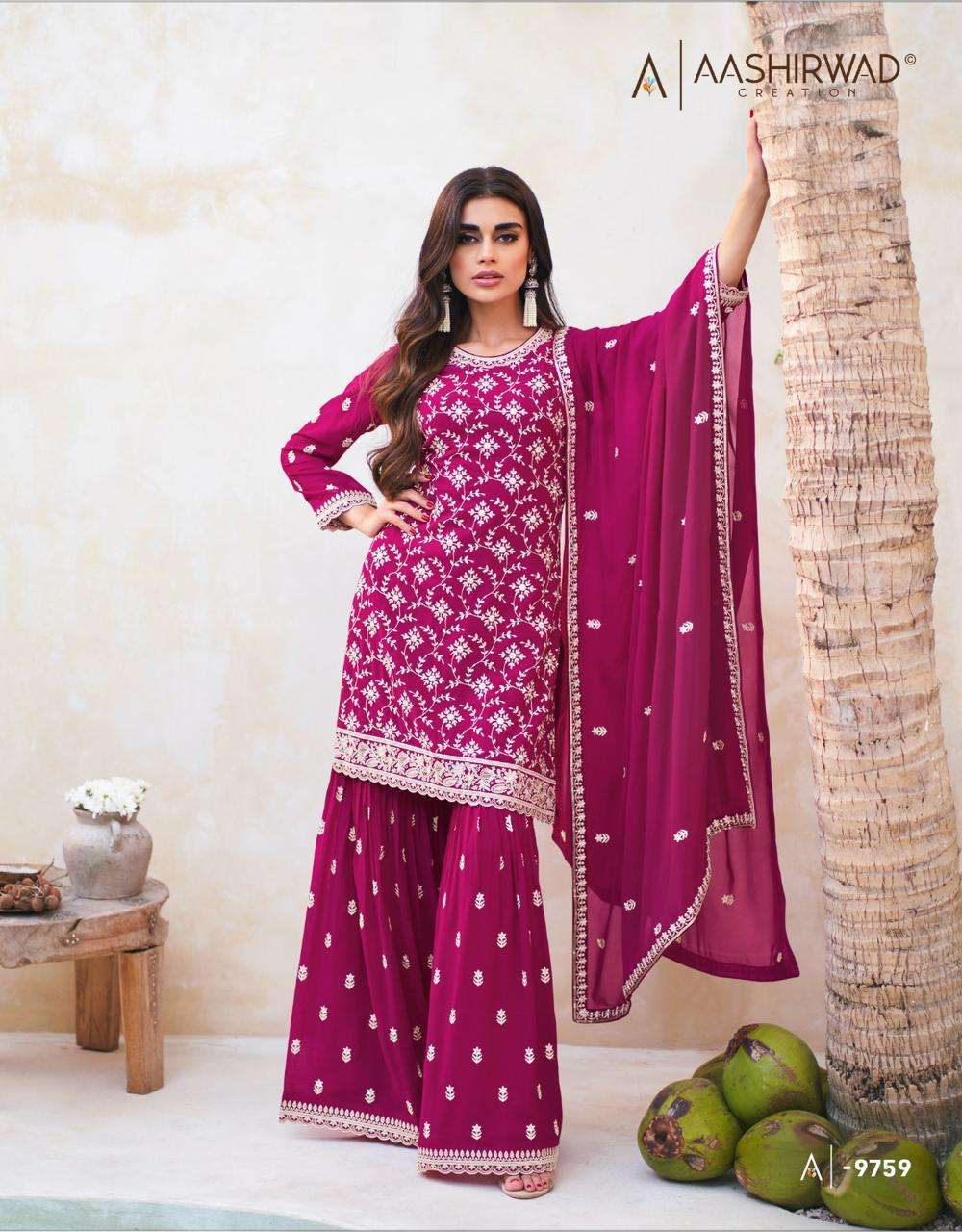 AASHIRWAD CREATION ZOHRA Salwar Kameez Wholesale catalog