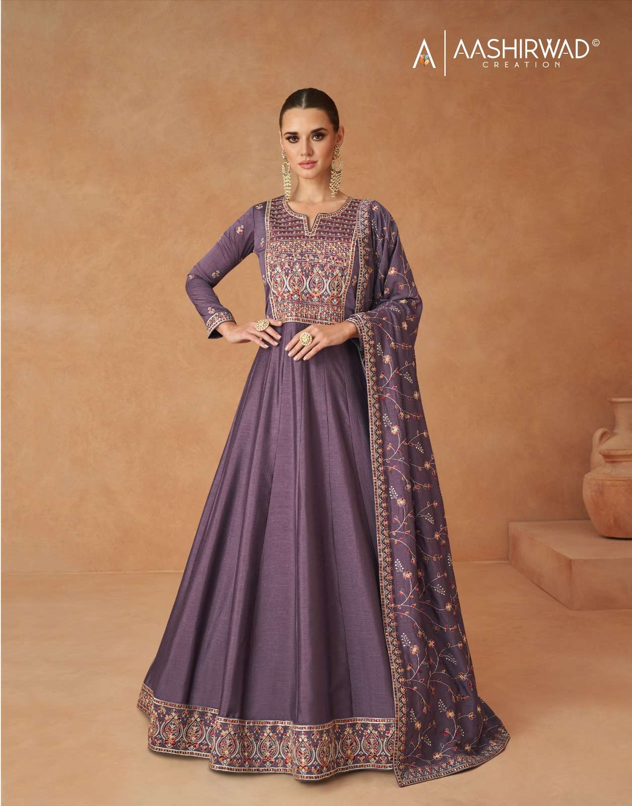 Zari Chex Self Design Wedding Special Gown For Girls Wholesaler Surat,  Green at Rs 799 in Surat