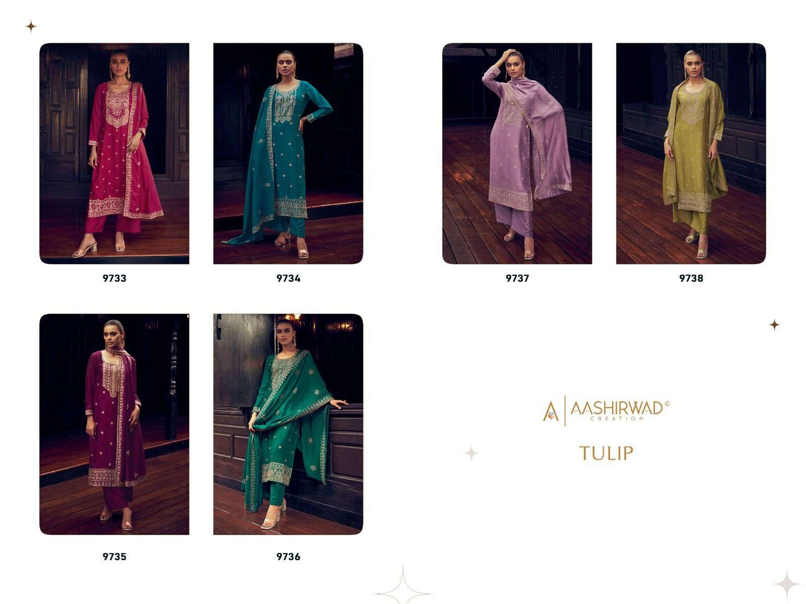 AASHIRWAD TULIP Salwar Kameez Wholesale catalog