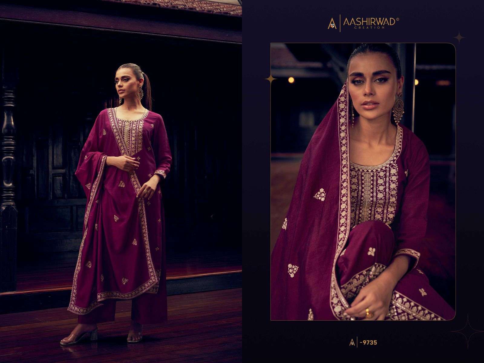 AASHIRWAD TULIP Salwar Kameez Wholesale catalog