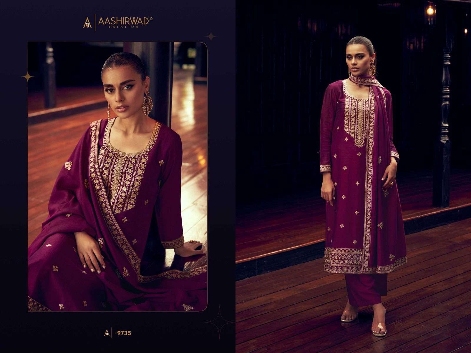 AASHIRWAD TULIP Salwar Kameez Wholesale catalog