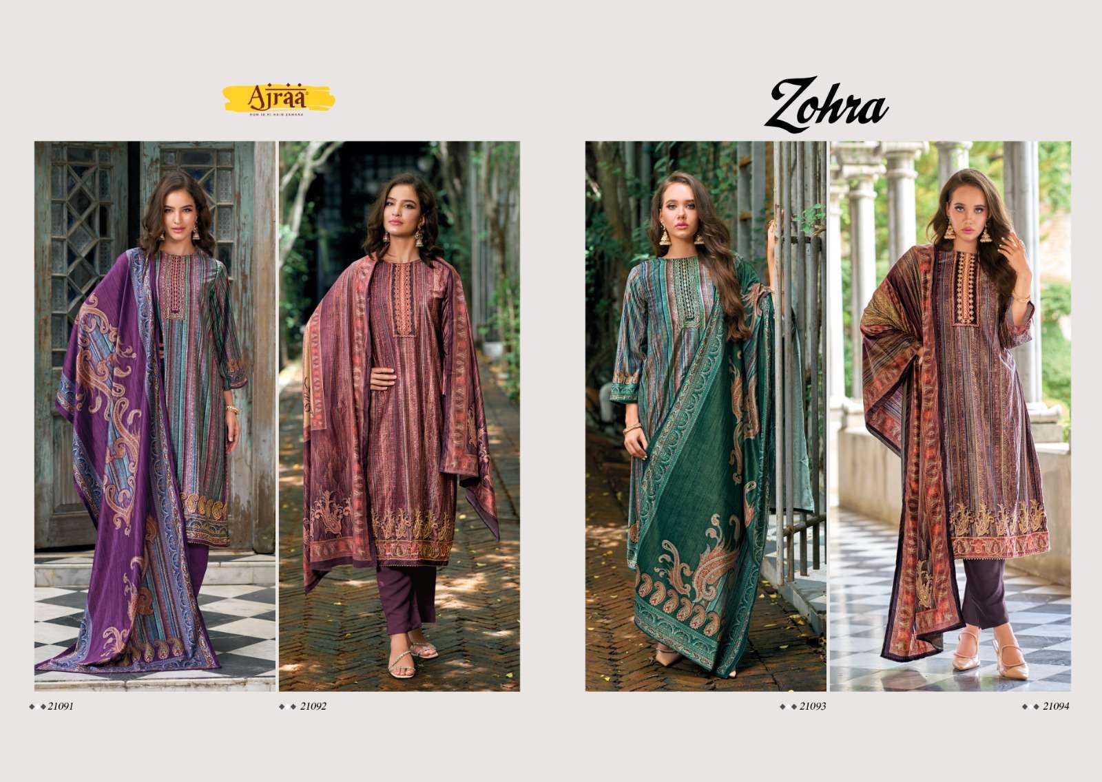 AJRAA ZOHRA Salwar Kameez Wholesale catalog