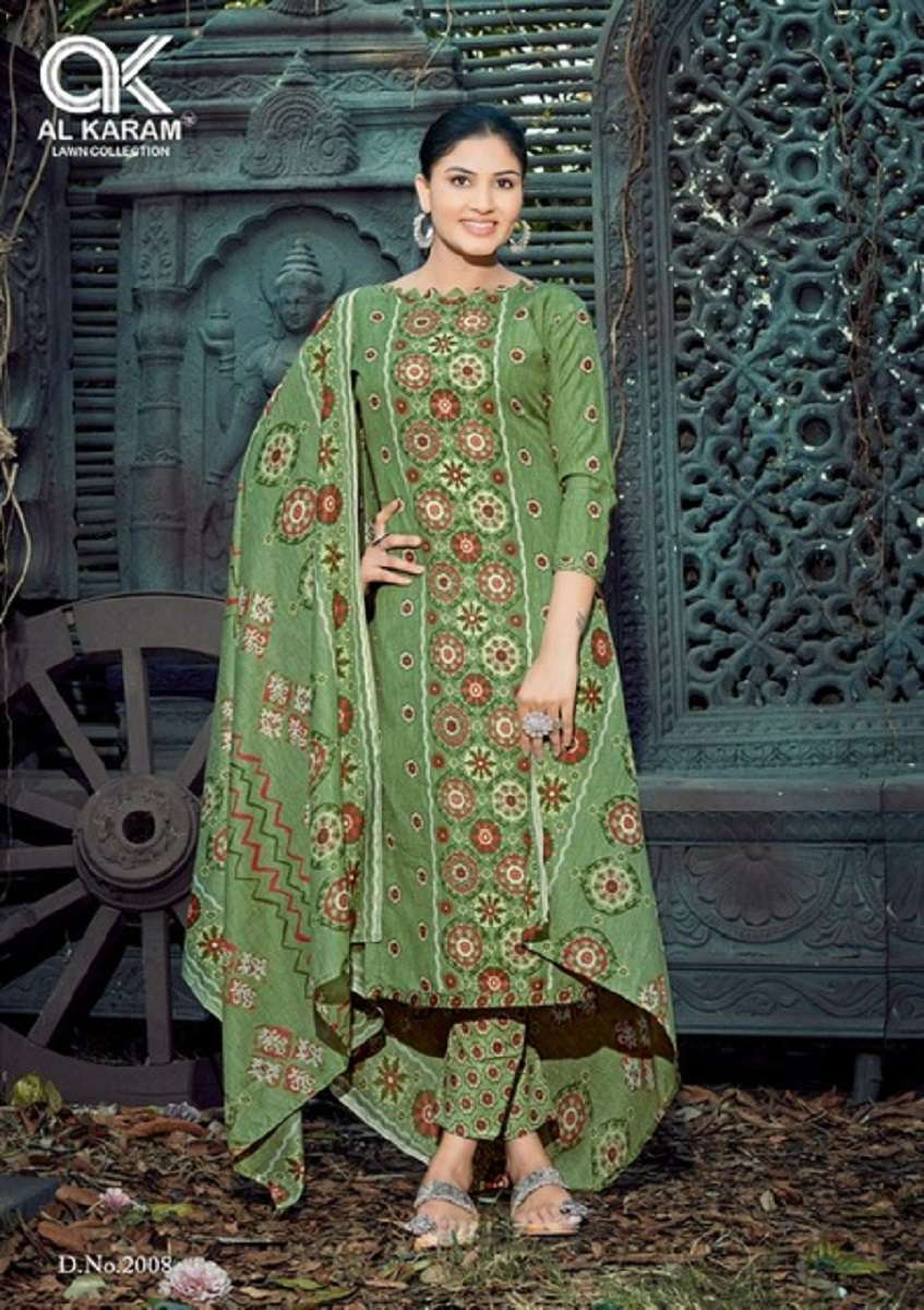 Al Karam Charizma Vol 2 Soft Cotton Print Dress Material Wholesale catalog