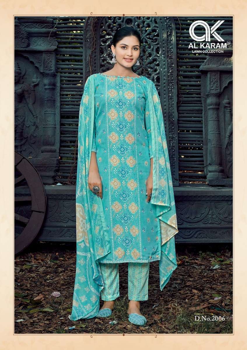 Al Karam Charizma Vol 2 Soft Cotton Print Dress Material Wholesale catalog