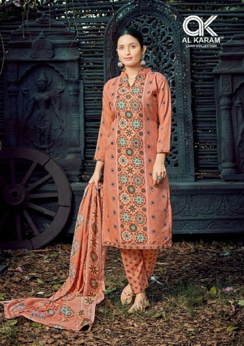 Al Karam Charizma Vol 2 Soft Cotton Print Dress Material Wholesale catalog