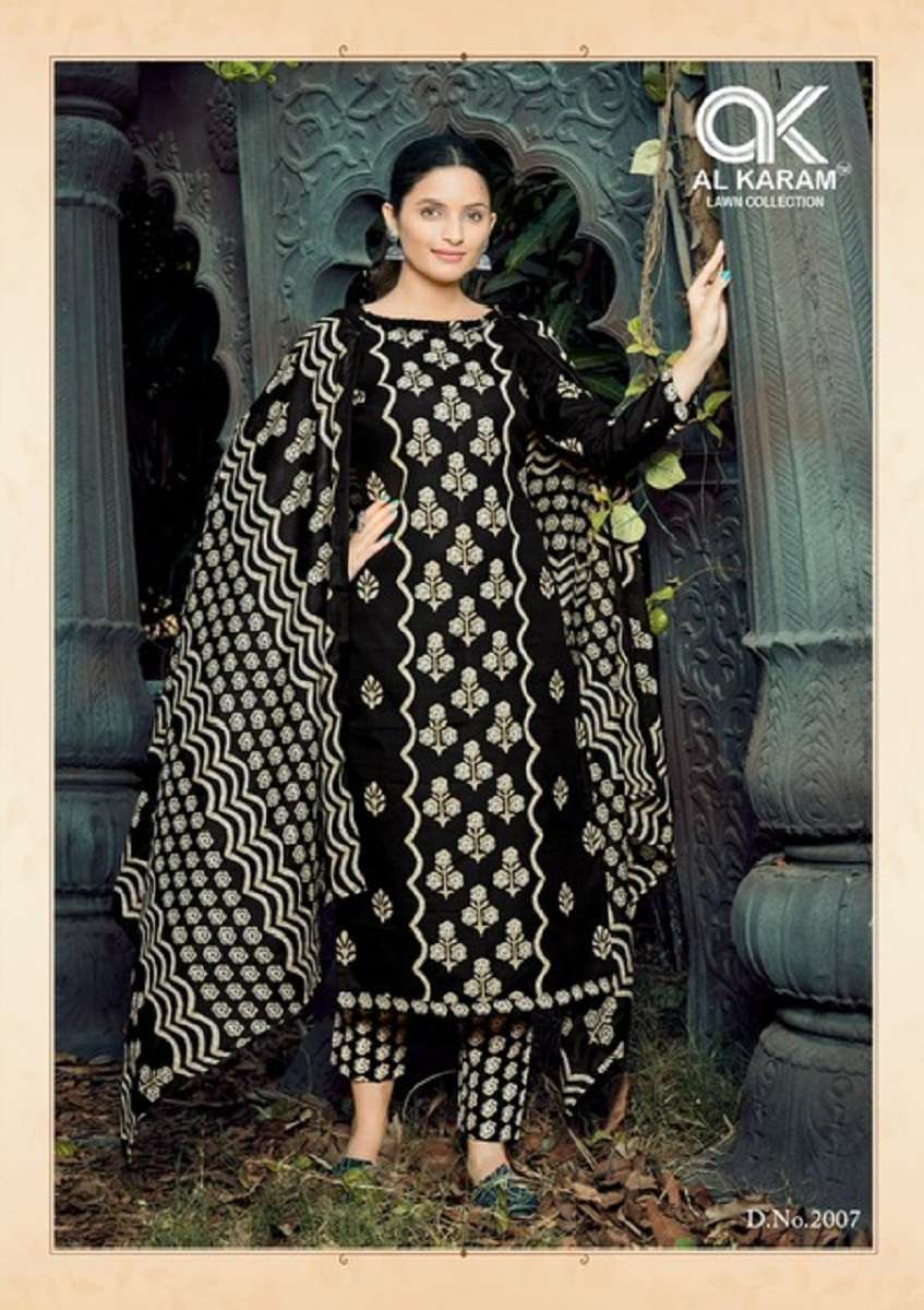 Al Karam Charizma Vol 2 Soft Cotton Print Dress Material Wholesale catalog