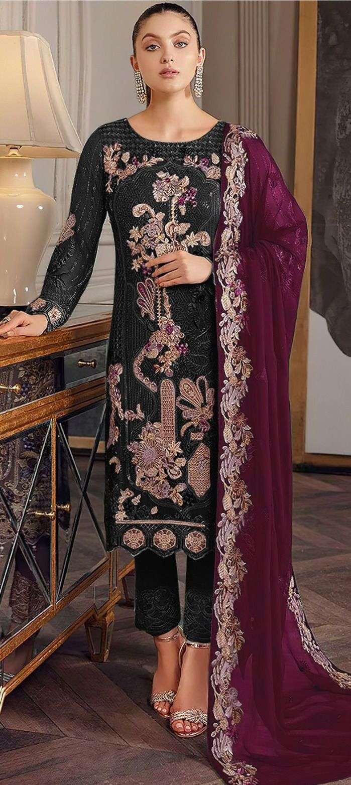 Alk Khushbu Aadab Vol 2 Pakistani Georgette Salwar Kameez Wholesale catalog
