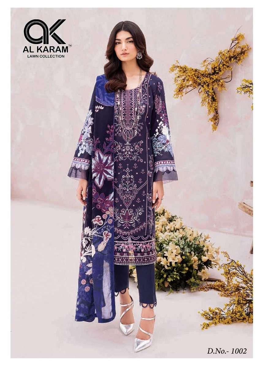  Alkaram Florence Vol-1 - Pure Cambrice Collection  - Wholesale Catalog