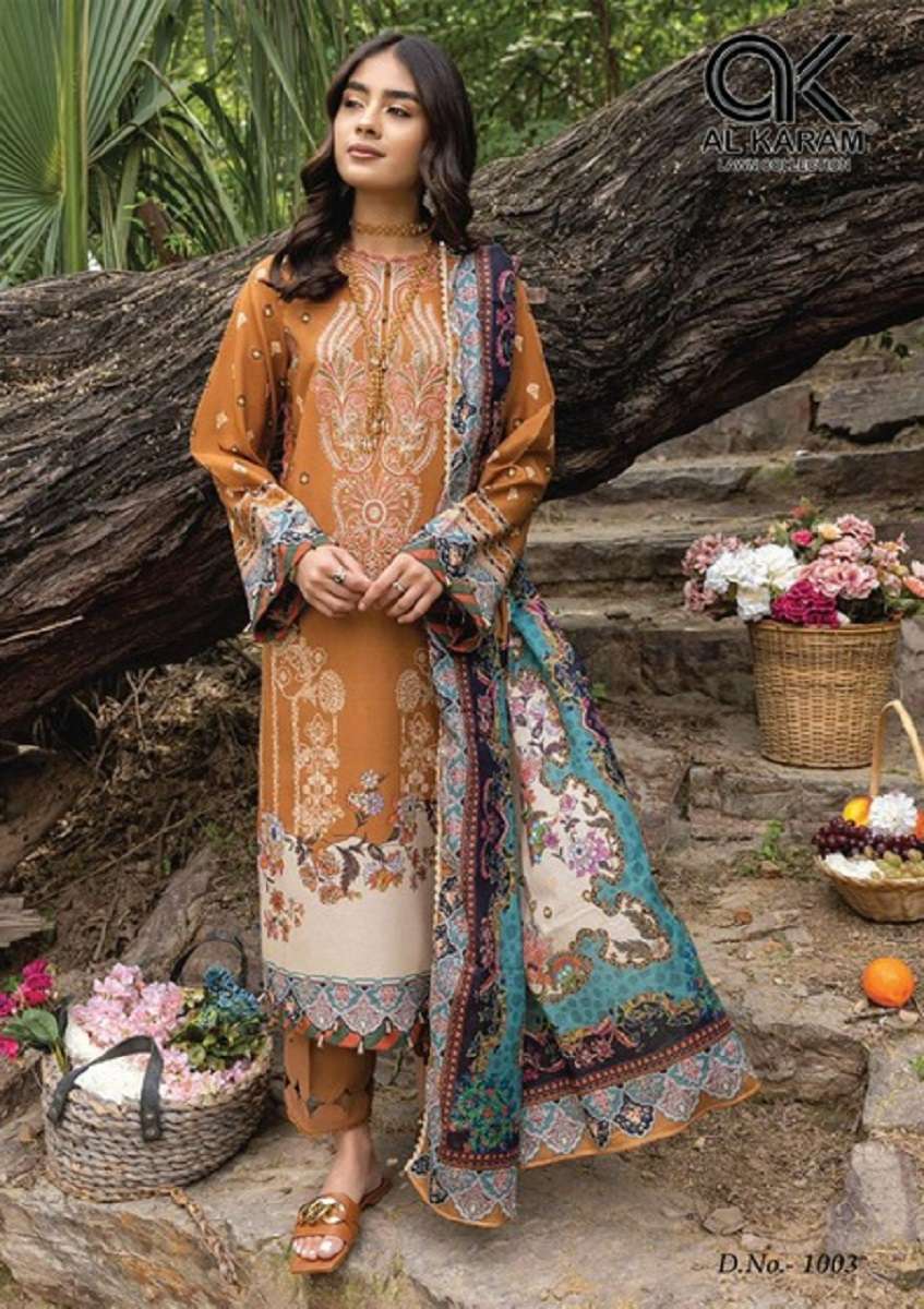  Alkaram Florence Vol-1 - Pure Cambrice Collection  - Wholesale Catalog