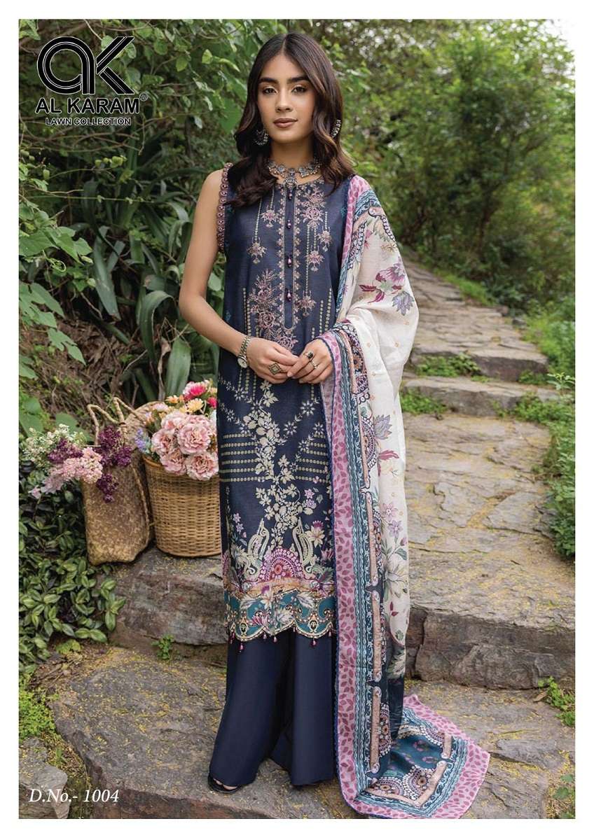  Alkaram Florence Vol-1 - Pure Cambrice Collection  - Wholesale Catalog