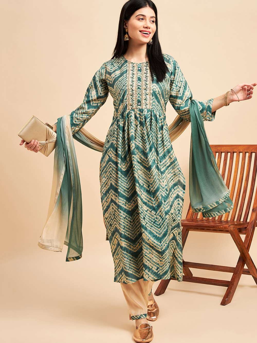 Aminah 1 Chinon Silk Designer Kurti Wholesale catalog