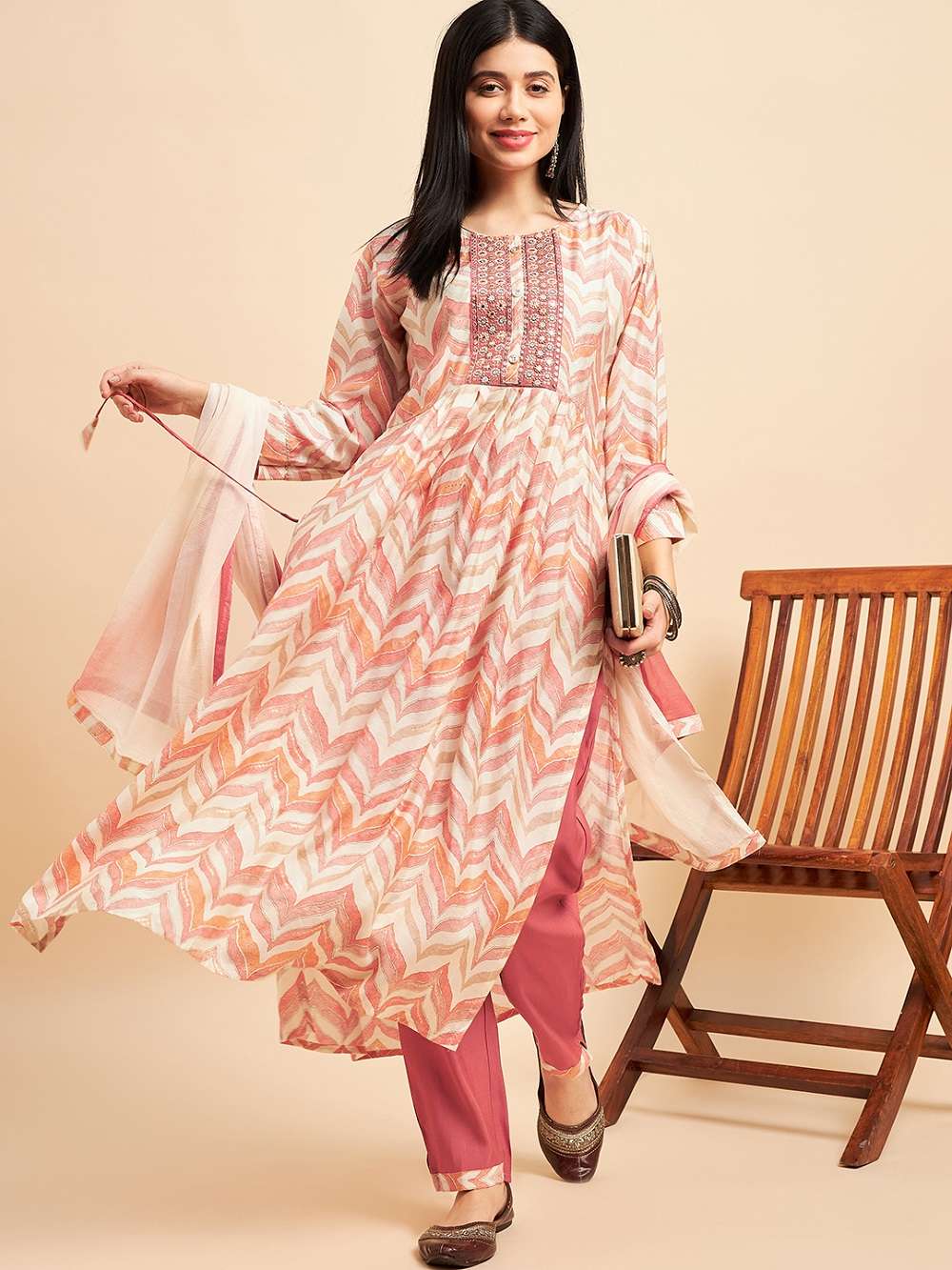 Aminah 1 Chinon Silk Designer Kurti Wholesale catalog