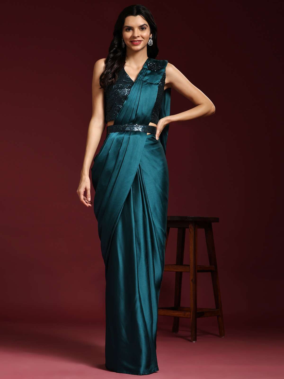Amoha Trendz 101109 Designer Ready To Wear Saree Wholesale catalog