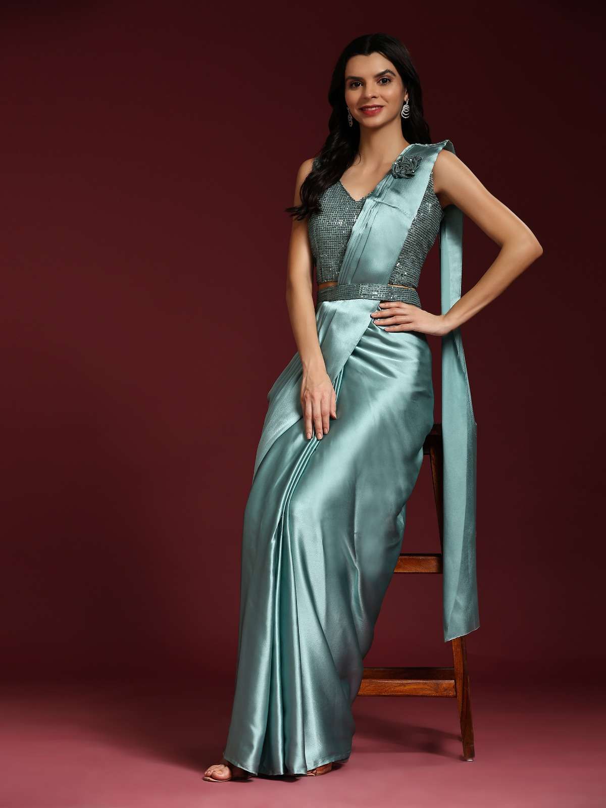 Amoha Trendz 101109 Designer Ready To Wear Saree Wholesale catalog