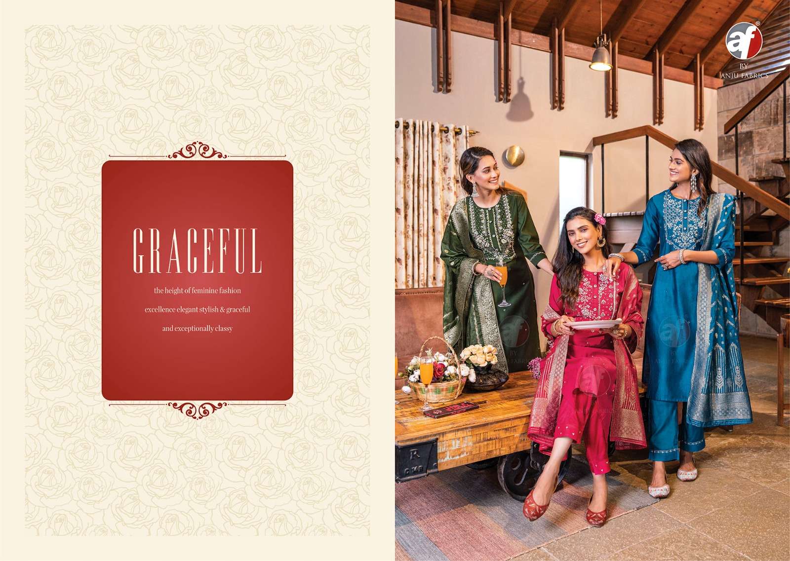 Anju Mayuri vo; -3 Kurti Wholesale catalog