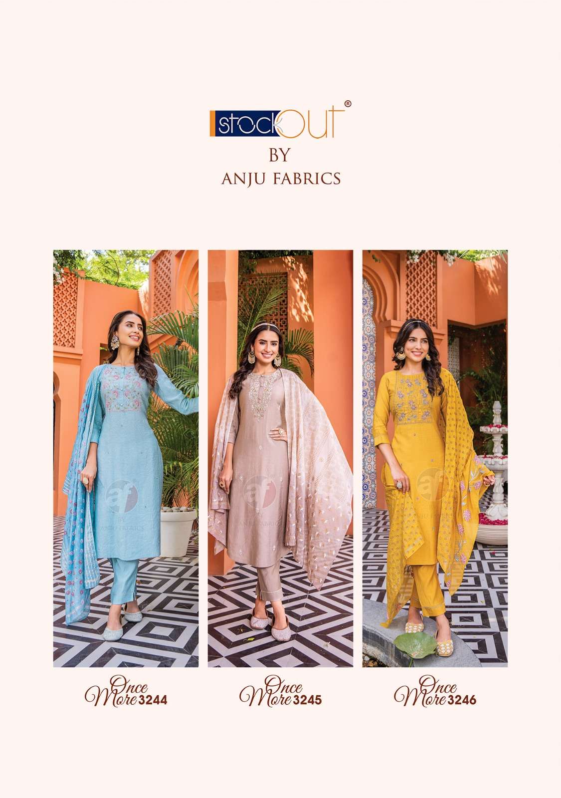 Anju Once More vol -3 Kurti Wholesale catalog