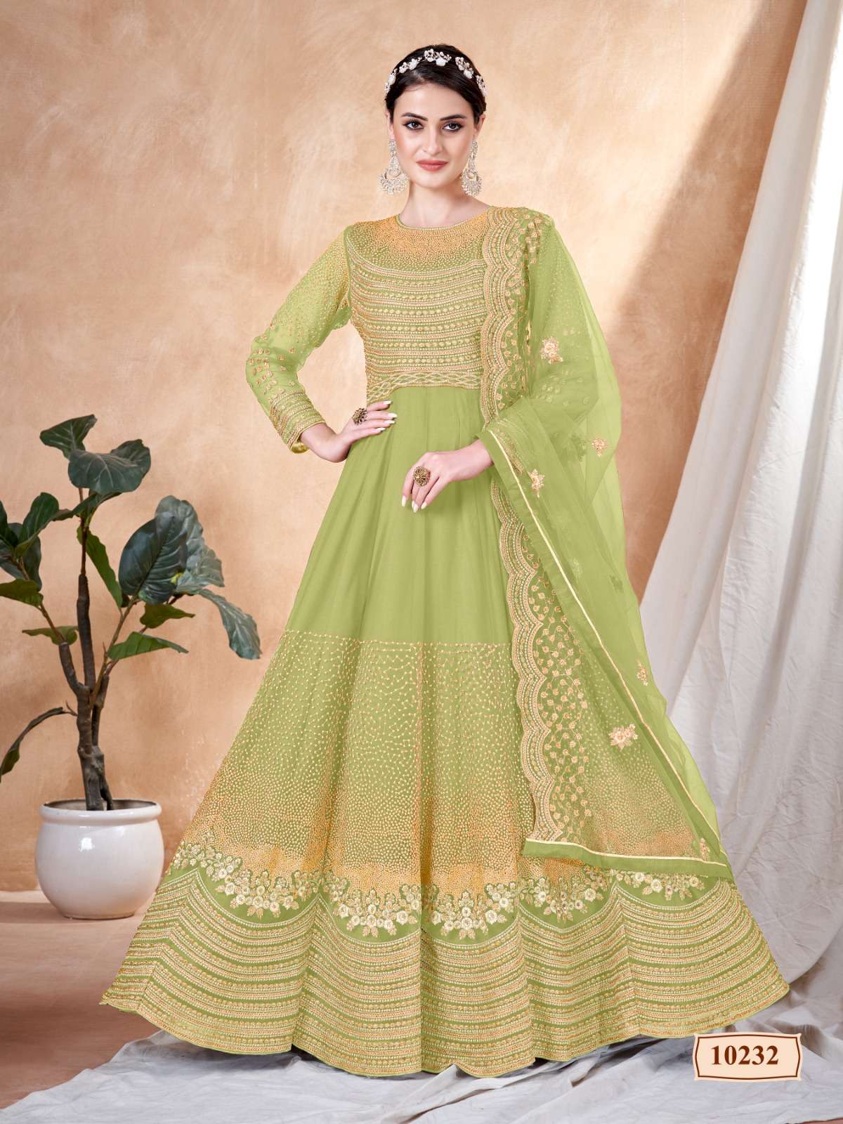 Anjubaa Vol 23 Fancy Designer Net Gown Wholesale catalog