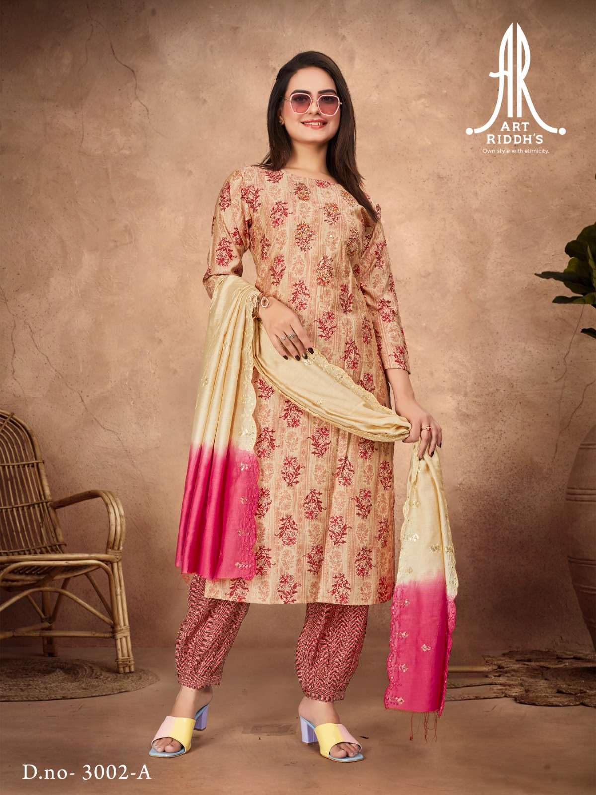 Art Ridh vol- 2 Modal chanderi Kurti Wholesale catalog