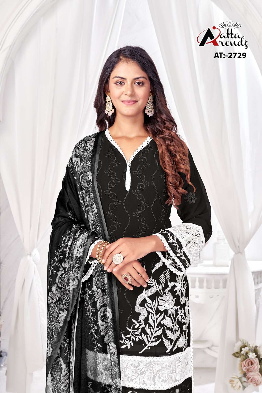Atta Trendz 2729 Georgette Ready Made Pakistani Wholesale catalog