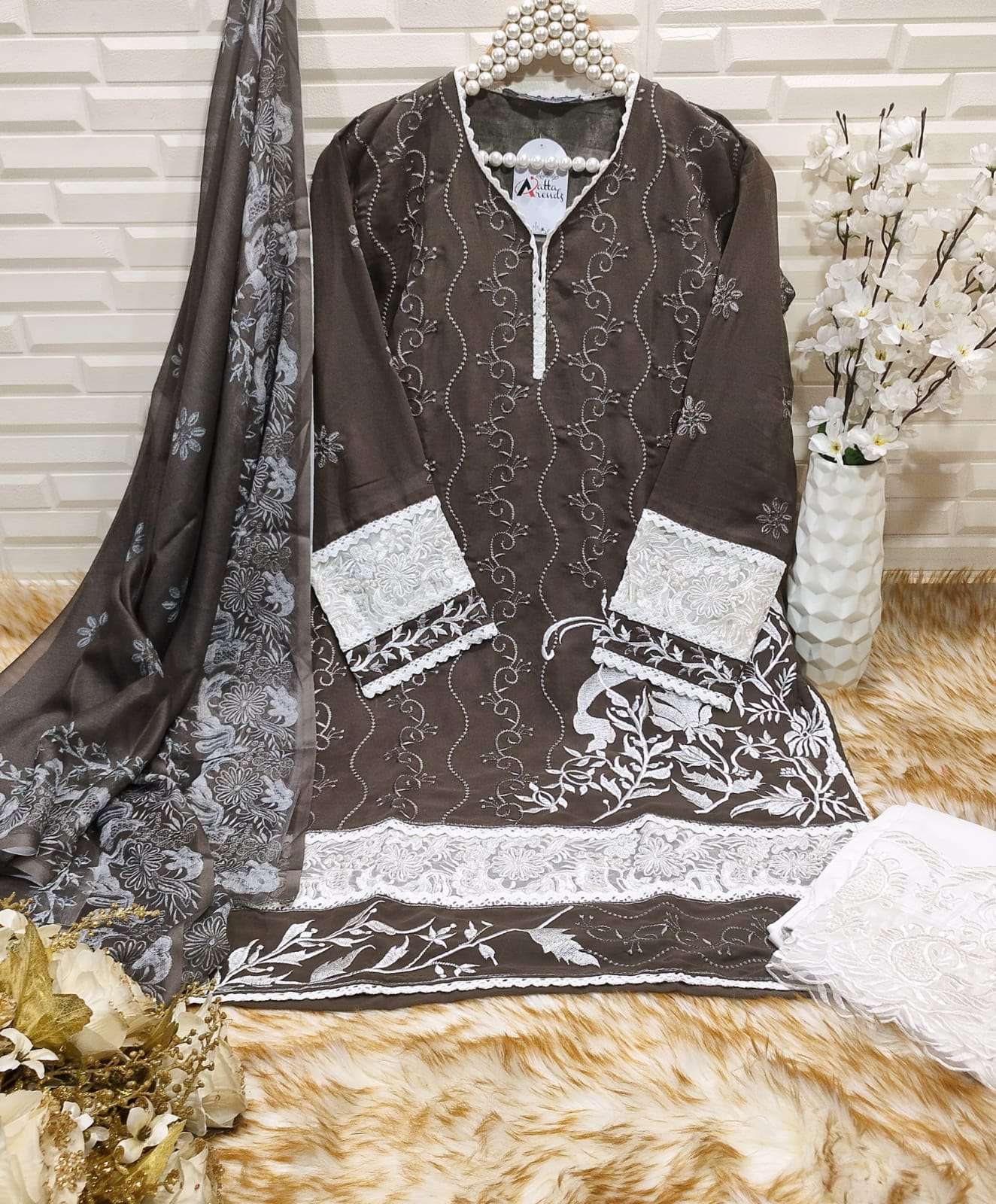 Atta Trendz 2729 Georgette Ready Made Pakistani Wholesale catalog