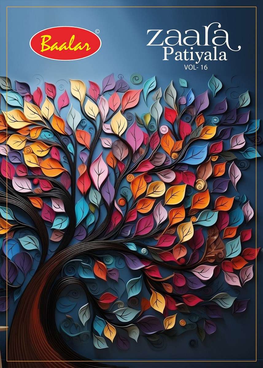Baalar Zaara Patiyala Vol-16 Dress Material -Wholesale Catalog