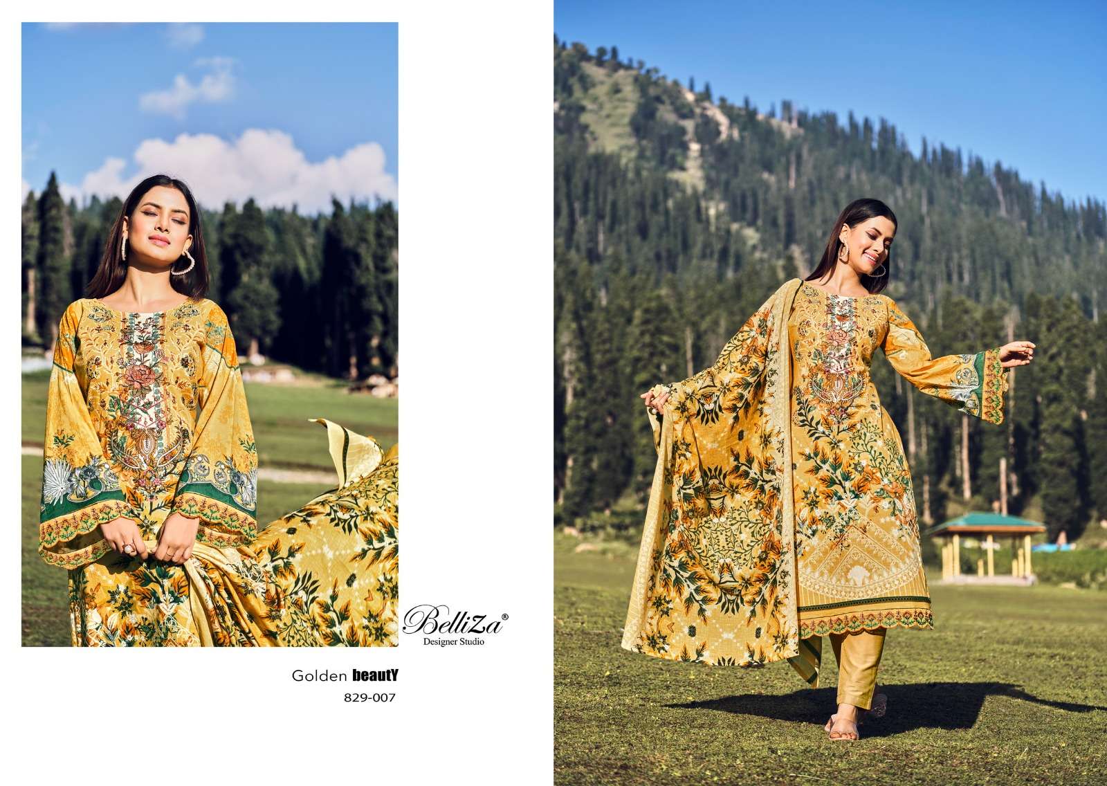 Belliza Aalia Exclusive Embroidery Dress Material Wholesale catalog