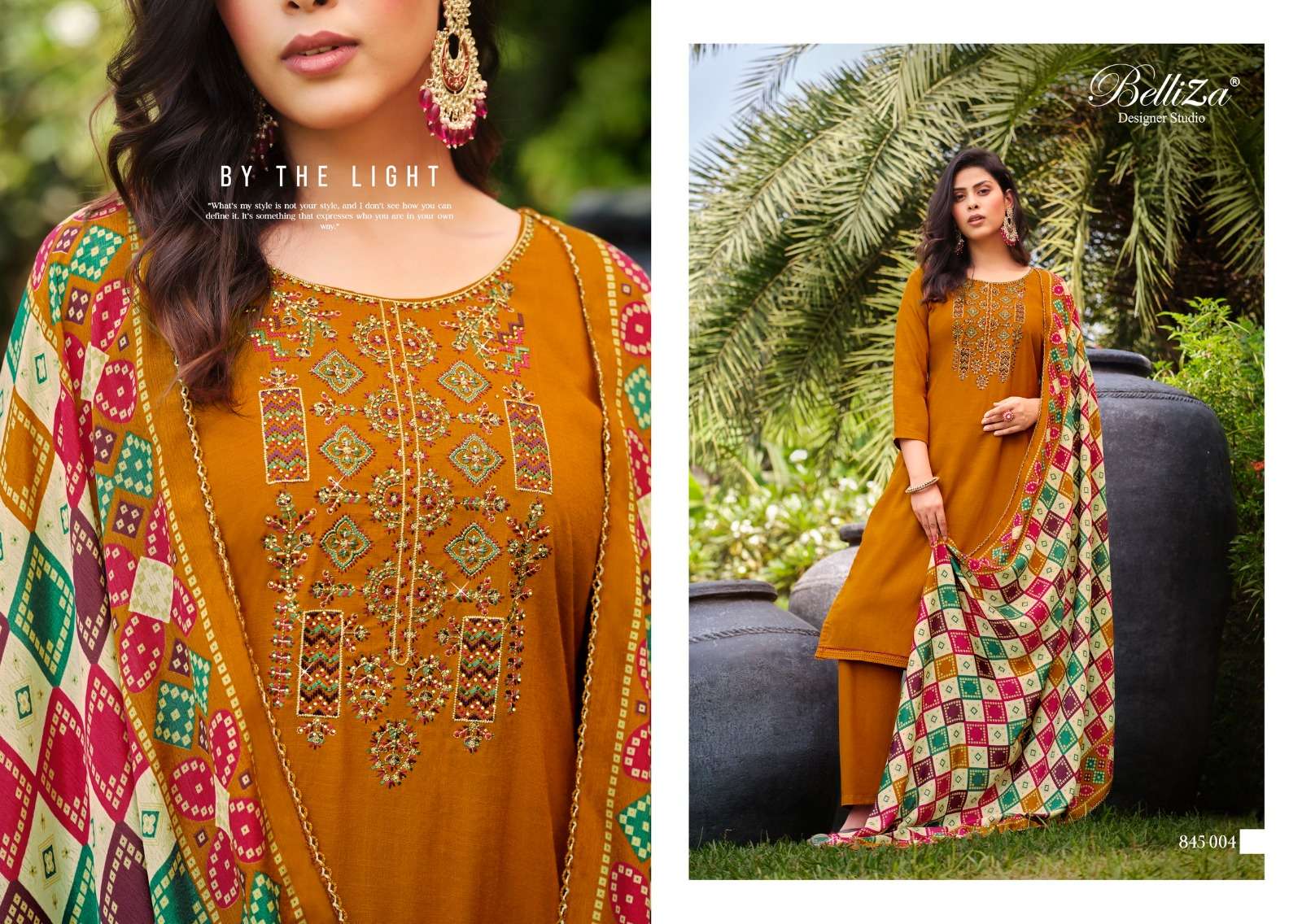 Belliza Lovina Designer Dress Material Wholesale catalog
