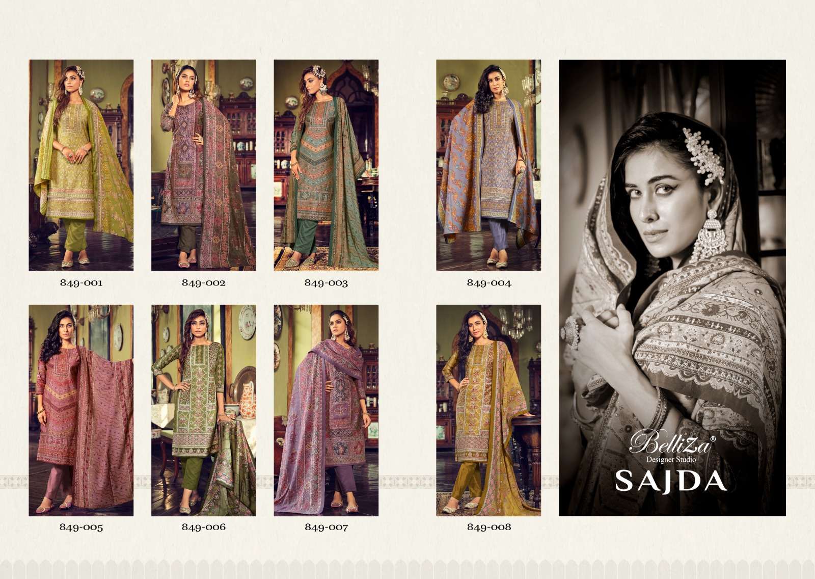 Belliza Sajda Premium Festive Designer Dress Material Wholesale catalog