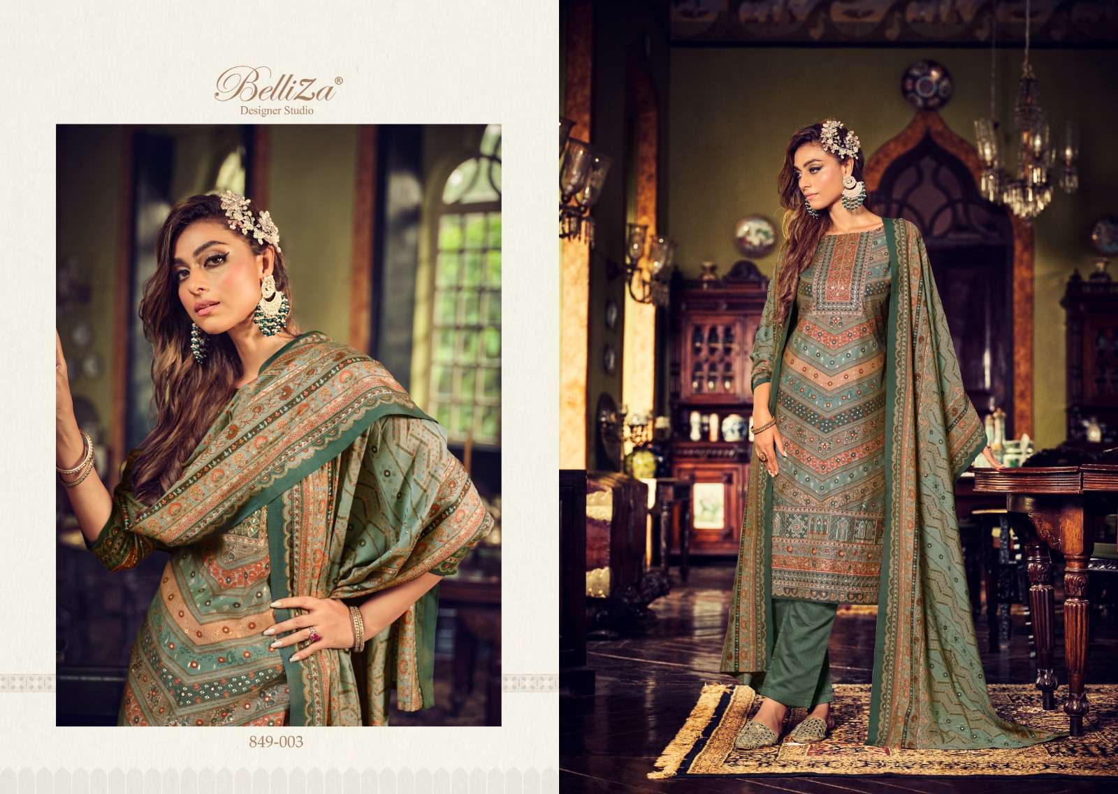 Belliza Sajda Premium Festive Designer Dress Material Wholesale catalog