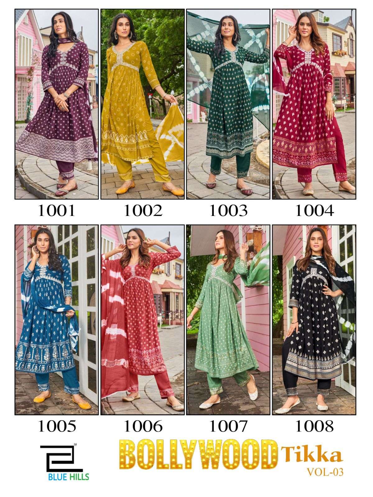 BLUE HILLS Bollywood Tikka vol.3 Kurti Wholesale catalog