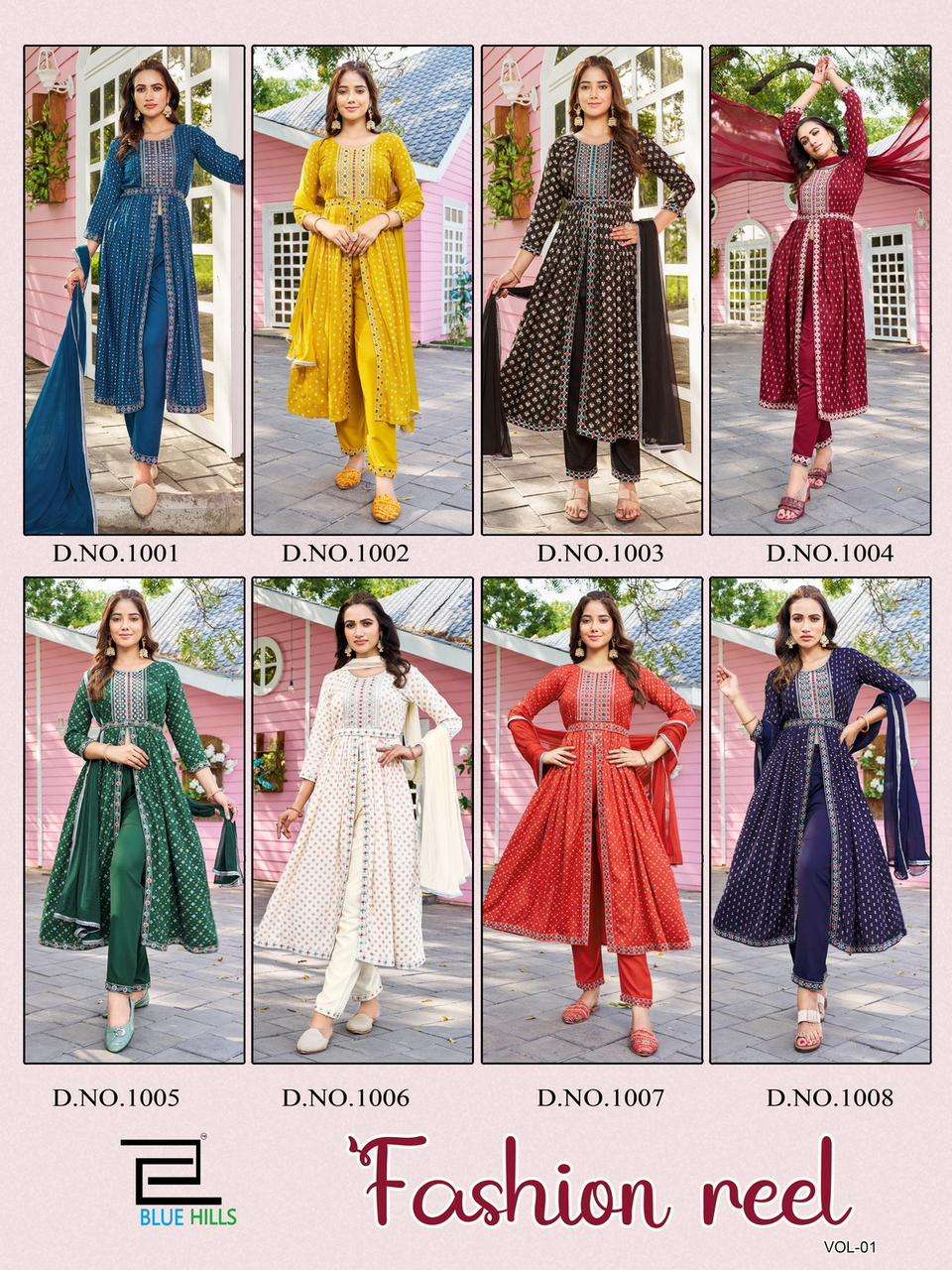 BLUE HILLS Fashion Reel Kurti Wholesale catalog