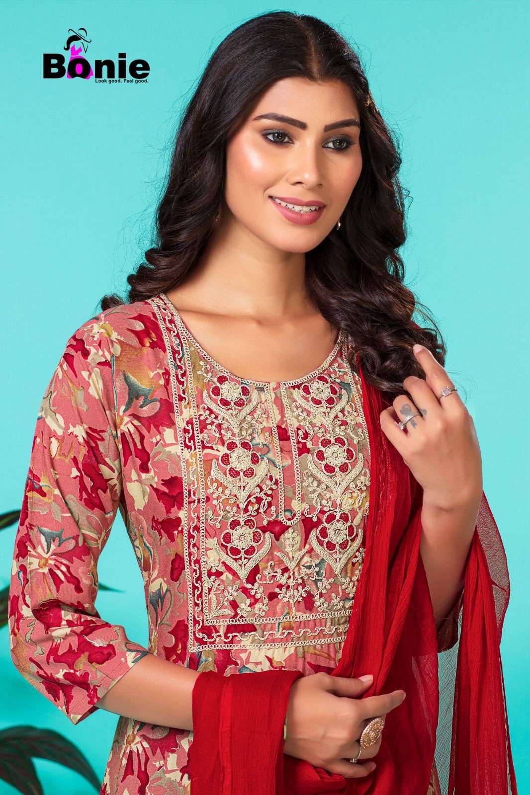 Bonie Pakhi Festive Wear Kurti Pant With Dupatta Wholesale catalog