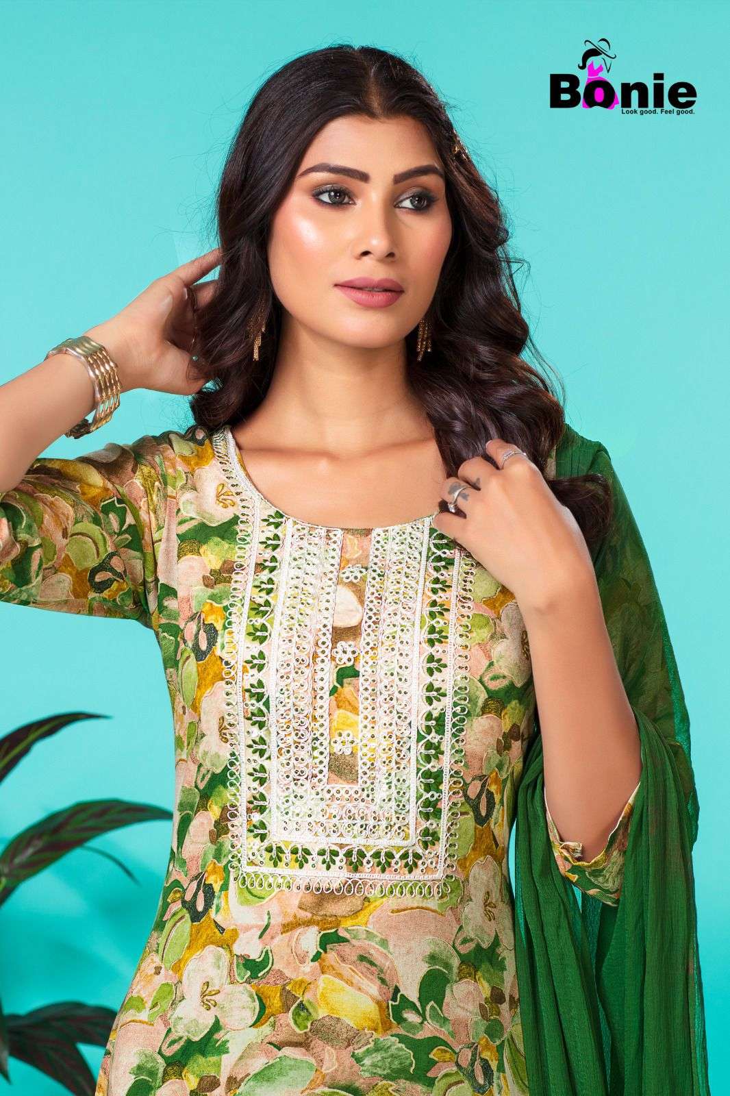 Bonie Pakhi Festive Wear Kurti Pant With Dupatta Wholesale catalog