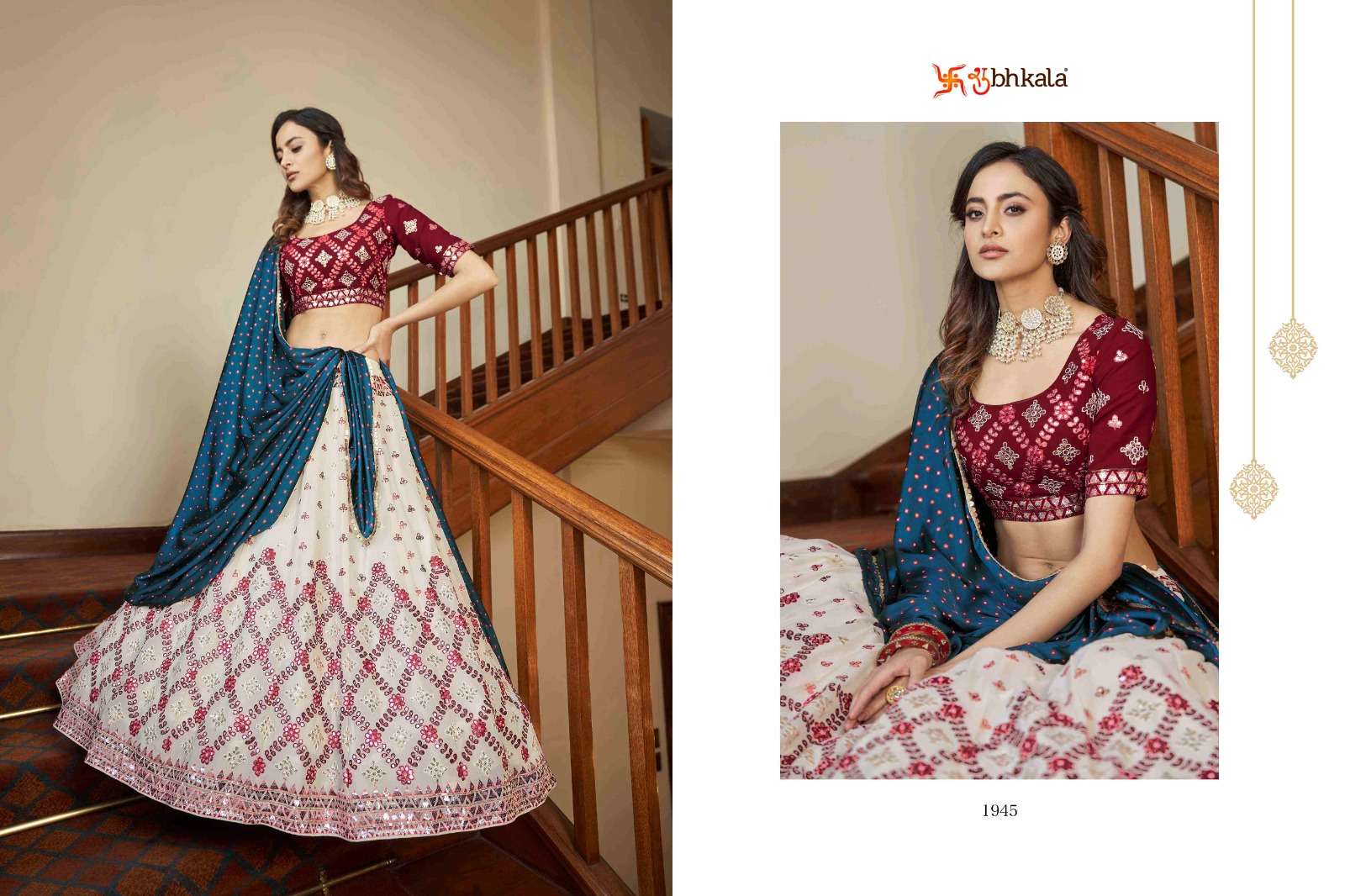 BRIDESMAID VOL. 16 Bridal Gota Patti with Thread Embroidered Semi Stitched Lehenga Choli Wholesale catalog