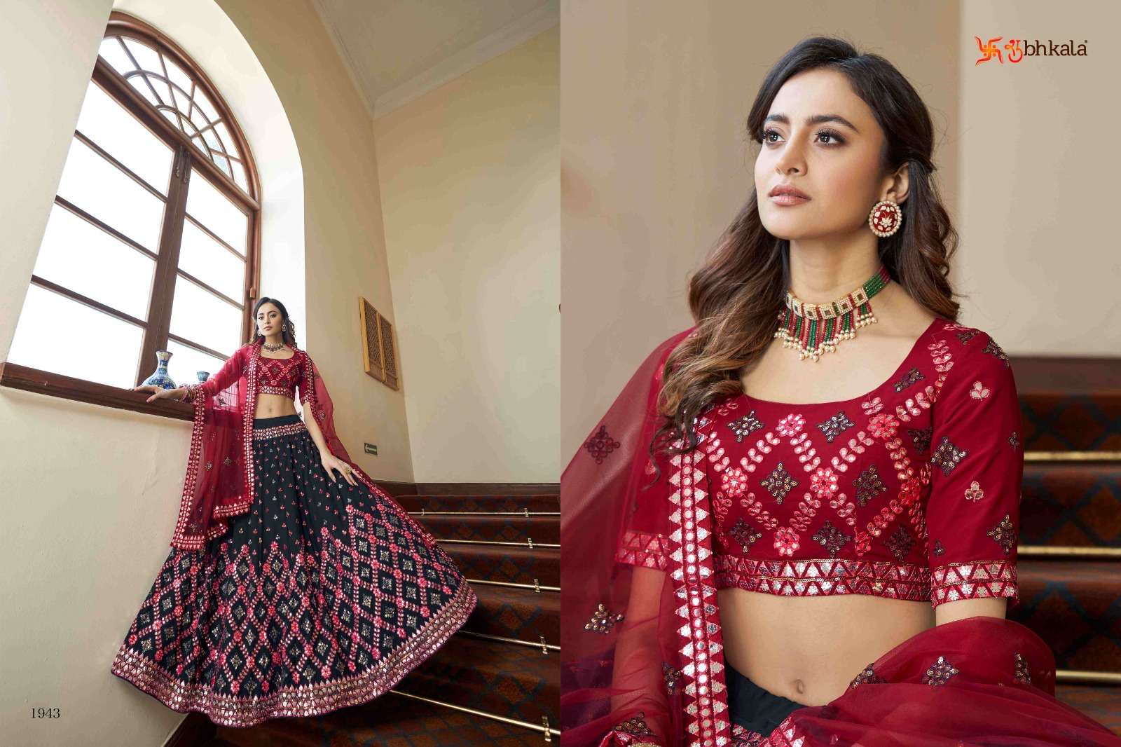 BRIDESMAID VOL. 16 Bridal Gota Patti with Thread Embroidered Semi Stitched Lehenga Choli Wholesale catalog