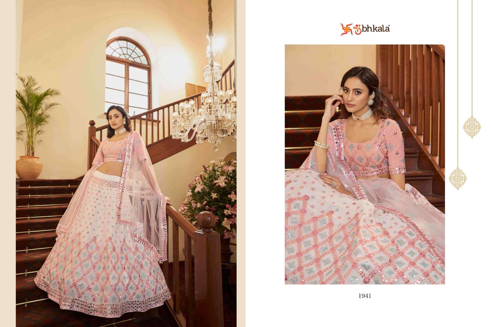 BRIDESMAID VOL. 16 Bridal Gota Patti with Thread Embroidered Semi Stitched Lehenga Choli Wholesale catalog