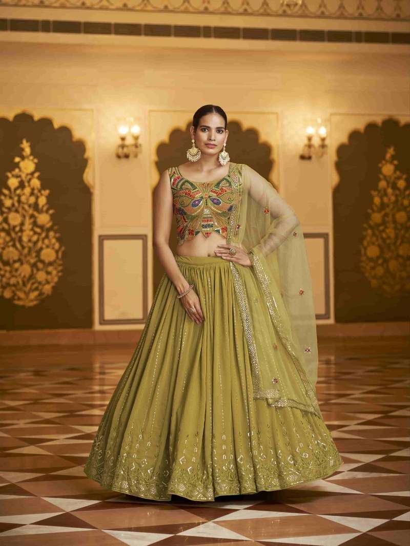 BRIDESMAID VOL. 24 2182 Bridal Semi Stitched Lehenga Choli 