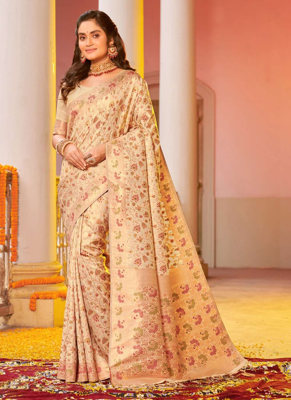 BUNAWAT GULABI SILK Banarasi Silk Saree Wholesale catalog