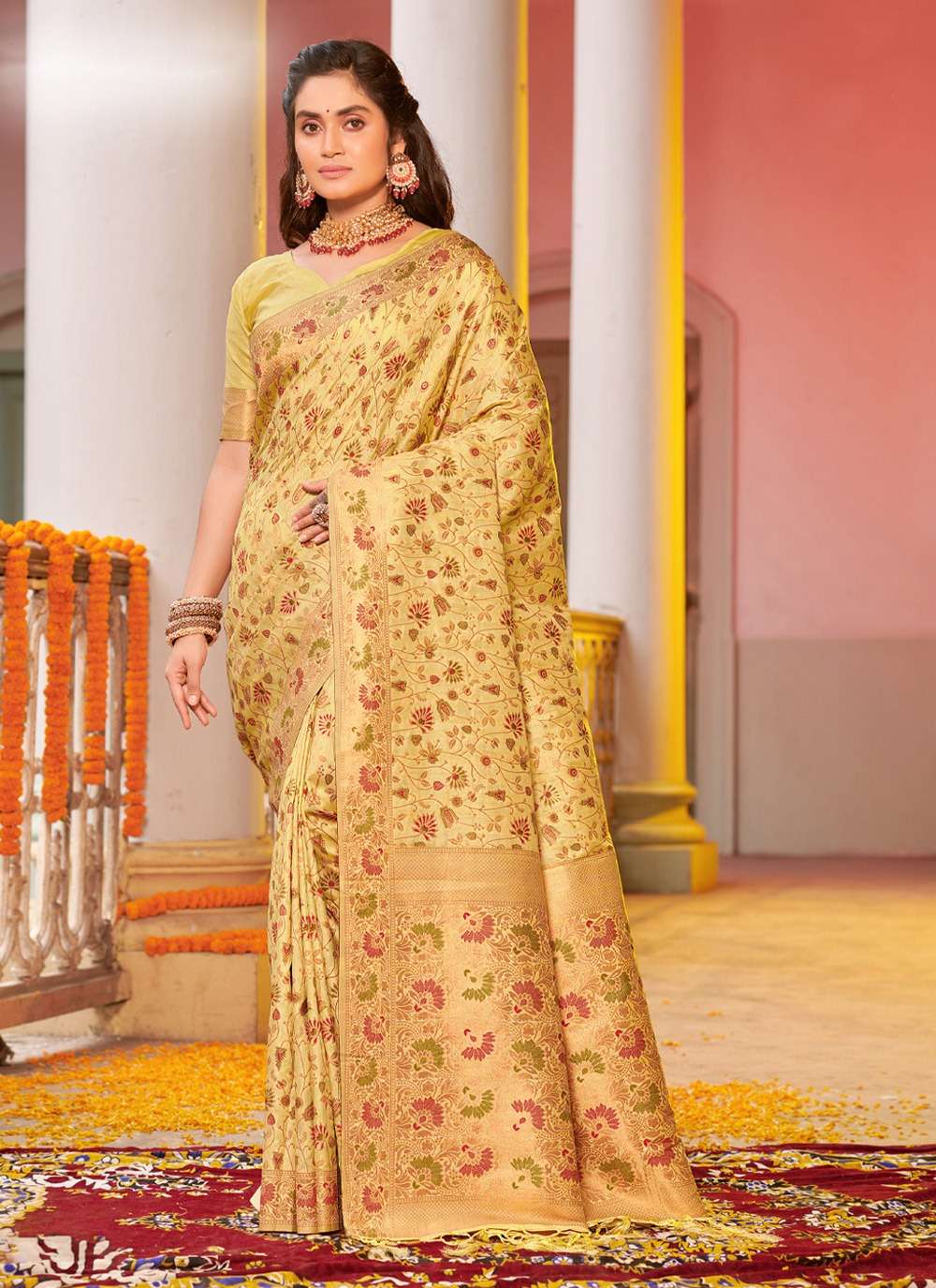 BUNAWAT GULABI SILK Banarasi Silk Saree Wholesale catalog